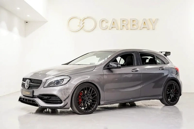 AED 1237 PM | MERCEDES BENZ A45 4MATIC AMG 2018 | PRISTINE CONDITION | 2 YEAR WARRANTY-0