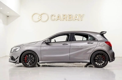 AED 1237 PM | MERCEDES BENZ A45 4MATIC AMG 2018 | PRISTINE CONDITION | 2 YEAR WARRANTY-2