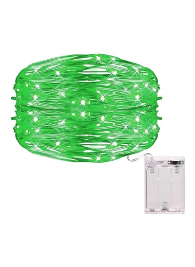 Yuwell Fairy Light Battery Operated Waterproof Starry Firefly Copper Wire String Light 5M 50 Led For Wedding Party Home And Garden Decorations Green-4