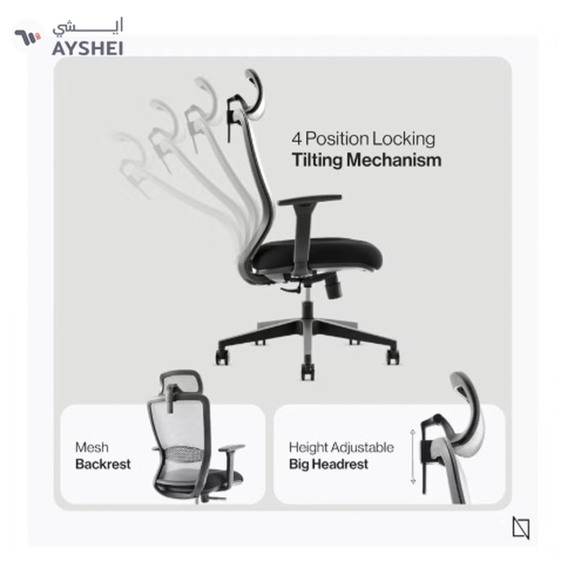 NAVODESK NAVO Ergolite Ergonomic Office Chair High Back Desk Chair-2-2