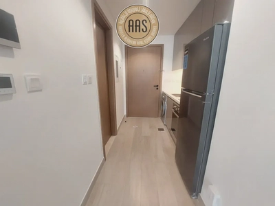Brand New Studio chiller free and with kitchen appliances in Al Furjan-3