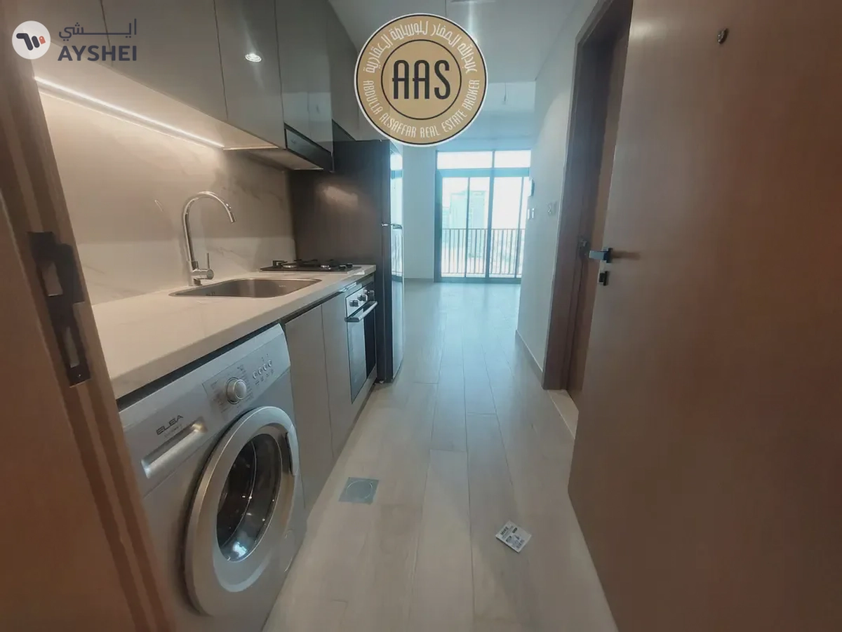 Brand New Studio chiller free and with kitchen appliances in Al Furjan-7-7