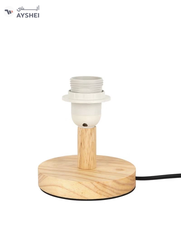 Epsilon Table Lamp- EPSTL190/ with Wooden Base, Lampshade, Perfect for Studying, Working