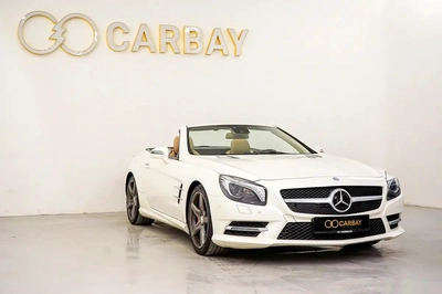 AED 3069 PM | MERCEDES BENZ SL400 AMG 2016 | PRISTINE CONDITION | 1 YEAR WARRANTY | GCC-4