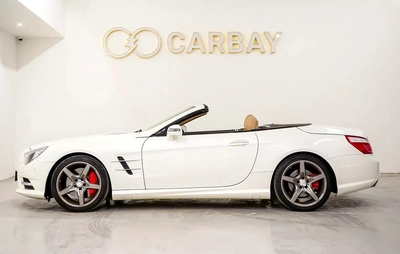 AED 3069 PM | MERCEDES BENZ SL400 AMG 2016 | PRISTINE CONDITION | 1 YEAR WARRANTY | GCC-13