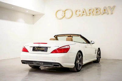 AED 3069 PM | MERCEDES BENZ SL400 AMG 2016 | PRISTINE CONDITION | 1 YEAR WARRANTY | GCC-7