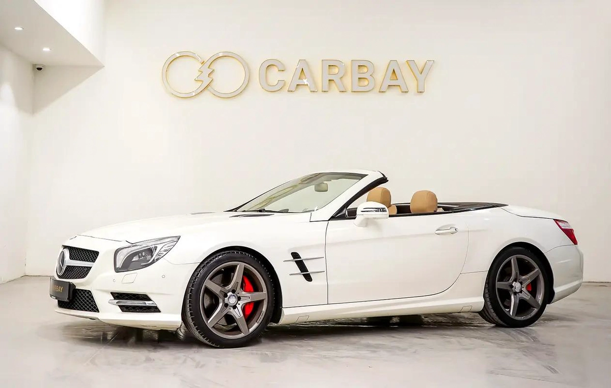 AED 3069 PM | MERCEDES BENZ SL400 AMG 2016 | PRISTINE CONDITION | 1 YEAR WARRANTY | GCC-14-14