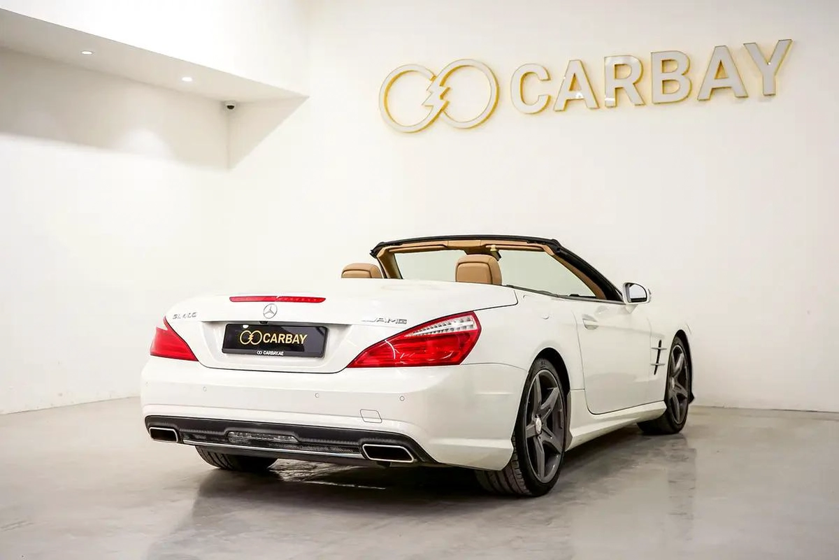 AED 3069 PM | MERCEDES BENZ SL400 AMG 2016 | PRISTINE CONDITION | 1 YEAR WARRANTY | GCC-7-7
