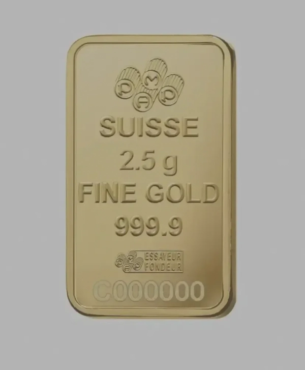 PAMP 24KT - 2.5g Suisse Pamp