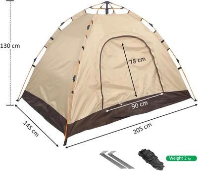 YATAI Pop Up Tent Double Layer Waterproof Shower Beach Tent - Camping Tent-2