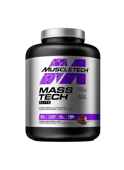 Muscletech Mass Tech, Chocolate Fudge Cake, 6 LB-0