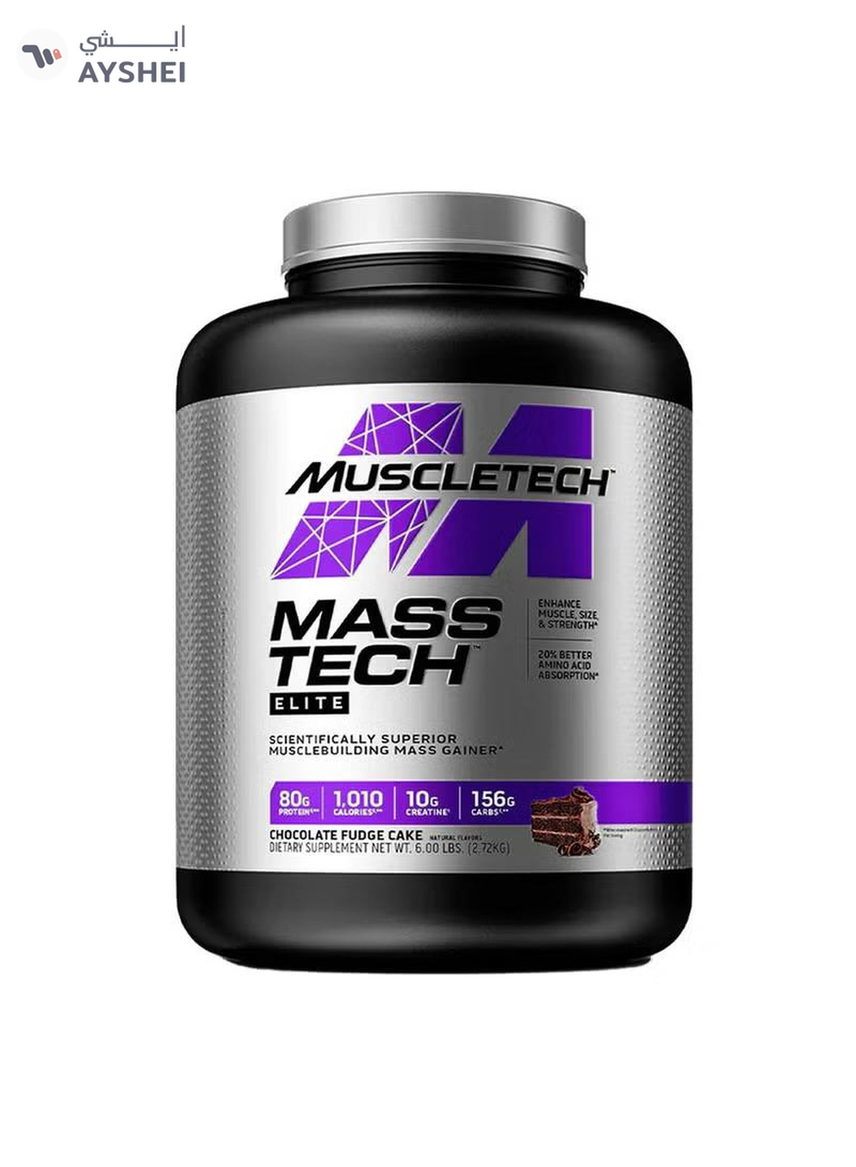 Muscletech Mass Tech, Chocolate Fudge Cake, 6 LB