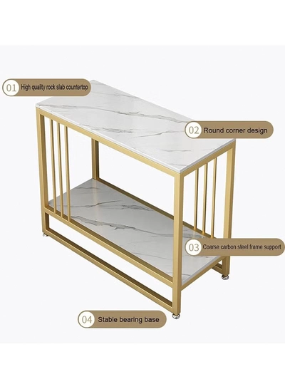 DubaiGallery Simple And Stylish Double Layer Living Room Furniture Durable Scratch Resistant Coffee Table-2