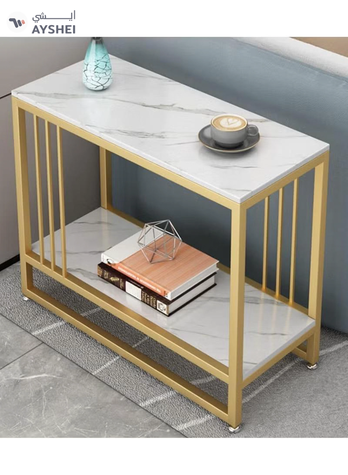 DubaiGallery Simple And Stylish Double Layer Living Room Furniture Durable Scratch Resistant Coffee Table-3-3