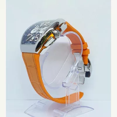 Franck Muller Vanguard Yachting - Chronograph Blue Dial with Orange Strap 45mm | Condition: New | Year of production 2026 | Original box | Original papers-3