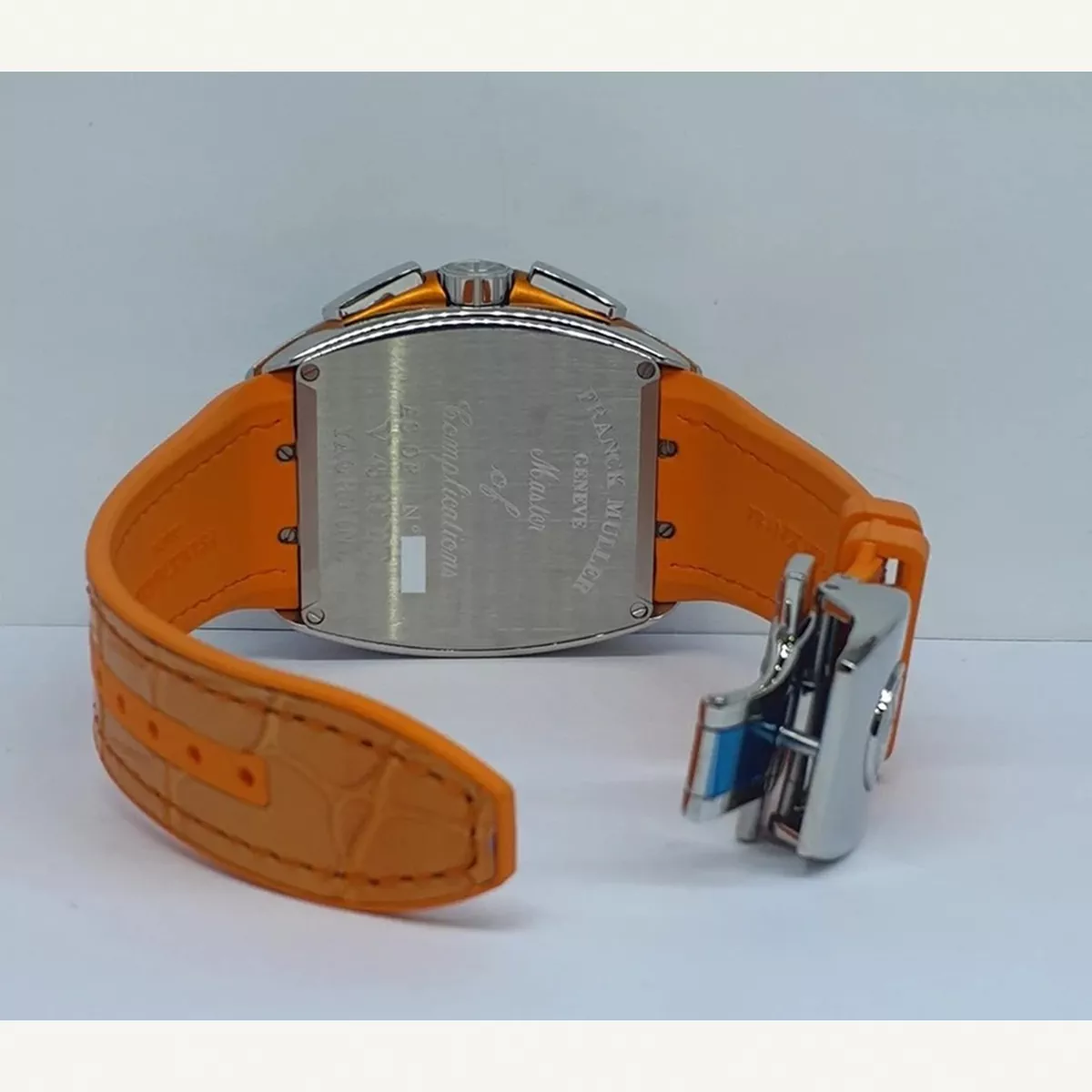 Franck Muller Vanguard Yachting - Chronograph Blue Dial with Orange Strap 45mm | Condition: New | Year of production 2026 | Original box | Original papers-5-5