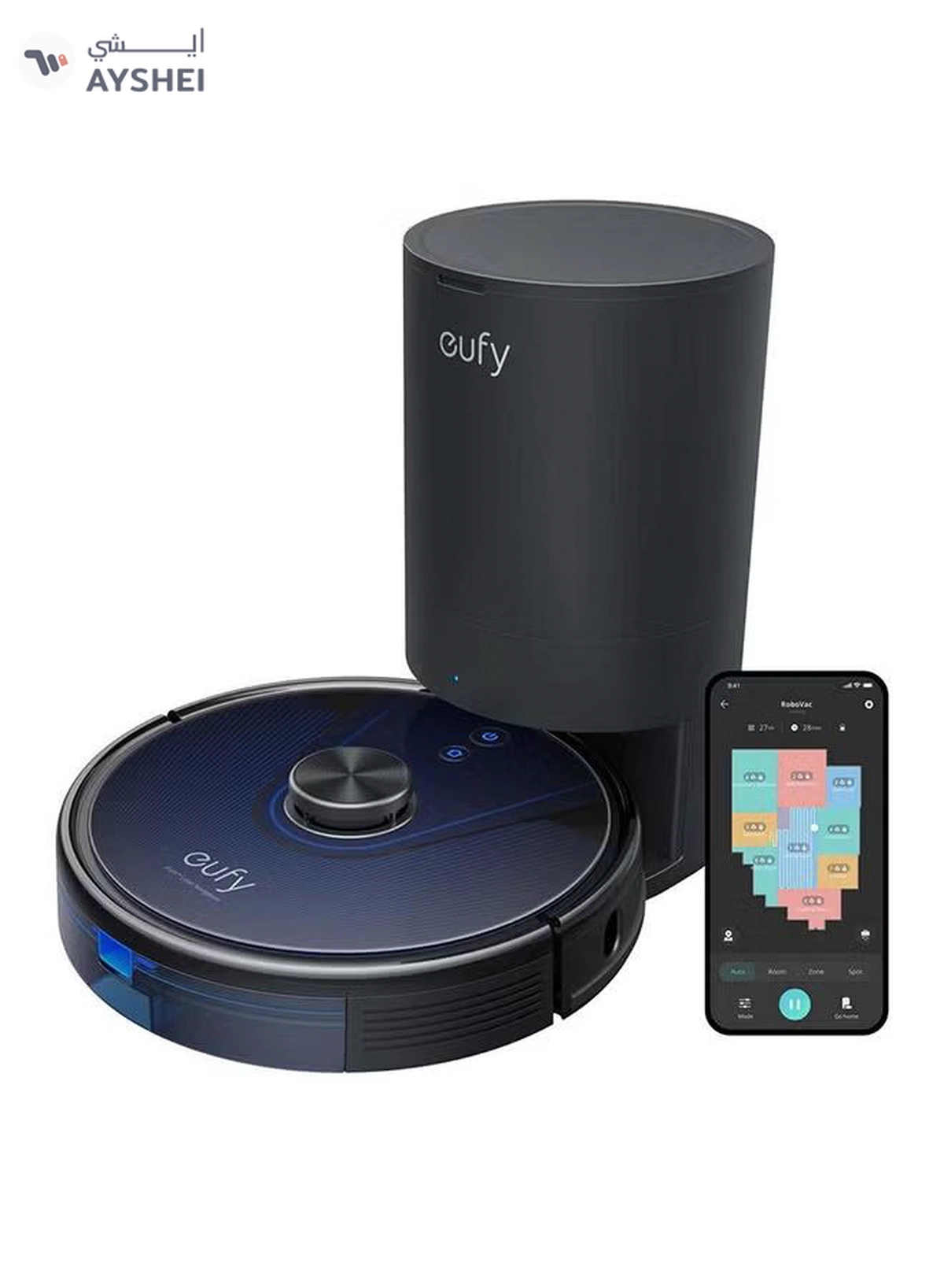 Eufy RoboVac L35 Hybrid+ Vacuum Cleaner 50 W T2182K11 Black-2-2