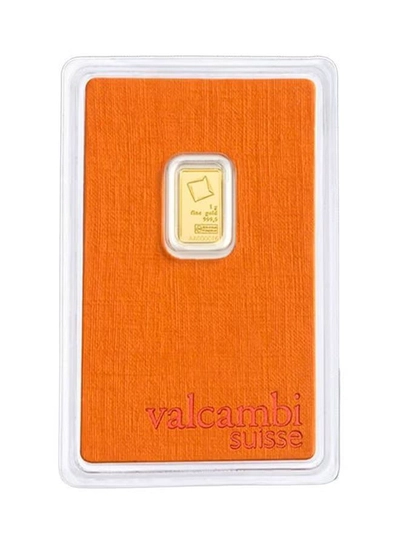 Valcambi Suisse 1g Pure 999.9 Fine Gold Bar 24KT - 1 Gram-2