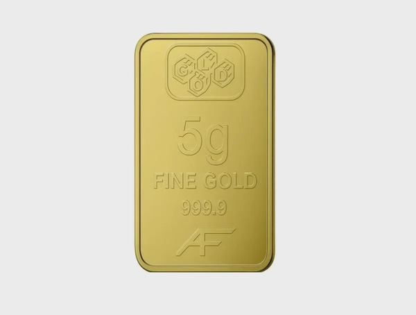 24K Gold Bar 5 gram Gold Bar Al Fardan UAE (999.9% Pure Gold)