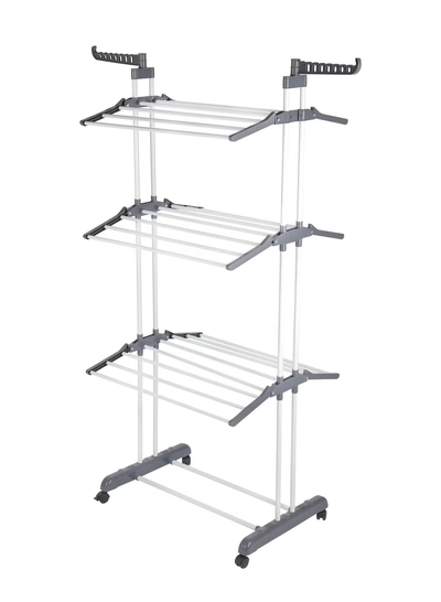 Delcasa 3Tier Garment Rack Cloth Dryer Multi Purpose Cloth Drying Stan-0