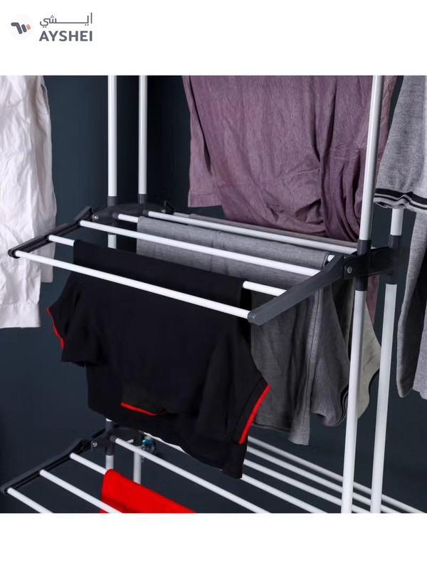 Delcasa 3Tier Garment Rack Cloth Dryer Multi Purpose Cloth Drying Stan