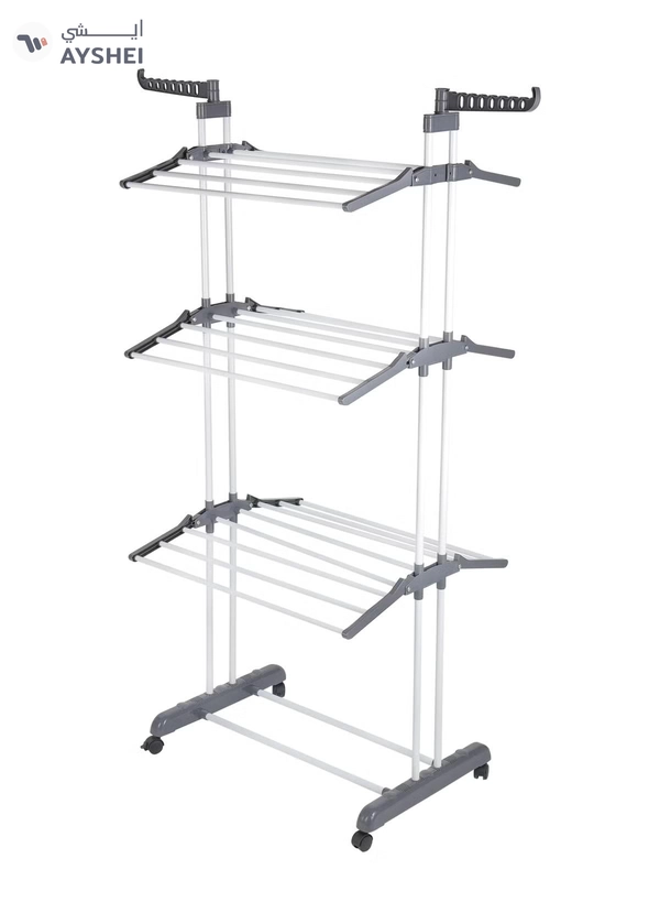 Delcasa 3Tier Garment Rack Cloth Dryer Multi Purpose Cloth Drying Stan