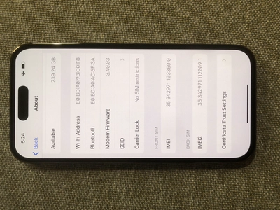 iPhone 14 pro 256gb deeppurple color 100%battery life-7