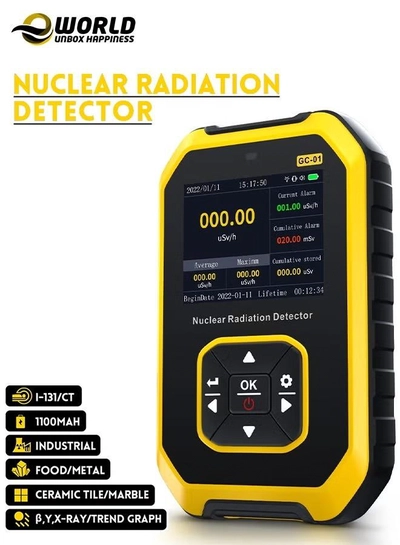 Eworld Portable Geiger Counter Radiation Detector – Handheld Rechargeable Dosimeter for Gamma-0