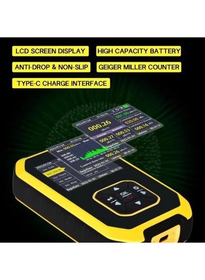 Eworld Portable Geiger Counter Radiation Detector – Handheld Rechargeable Dosimeter for Gamma-5
