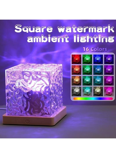 Eworld Northern Lights and Ocean Wave Projector, 16-Color Rotating Water Wave Lamp-4