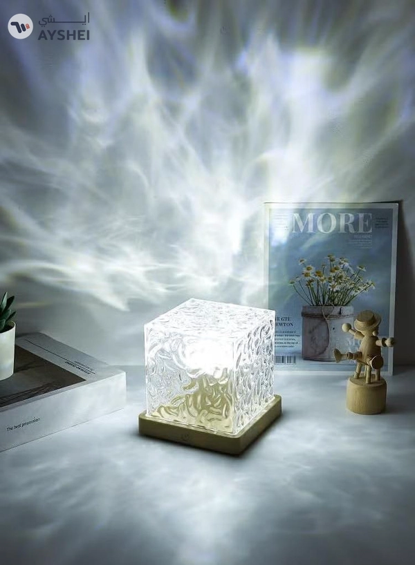 Eworld Northern Lights and Ocean Wave Projector, 16-Color Rotating Water Wave Lamp