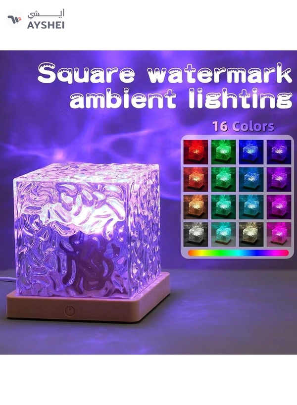 Eworld Northern Lights and Ocean Wave Projector, 16-Color Rotating Water Wave Lamp