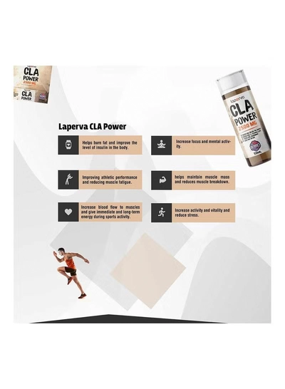 Laperva CLA Power Berries Smoothie 2500mg, 50ml x 12 Ampules - Tonalin CLA, Beta-alanine, L-Citrulline, BCAA, Taurine, Vitamins, Made in Spain-3