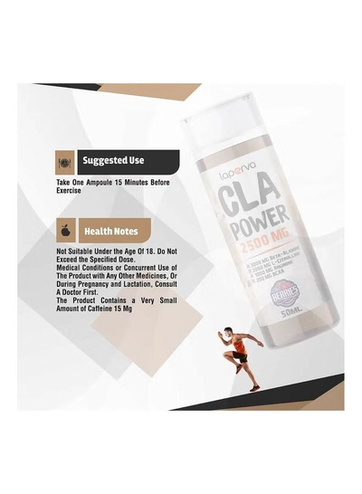 Laperva CLA Power Berries Smoothie 2500mg, 50ml x 12 Ampules - Tonalin CLA, Beta-alanine, L-Citrulline, BCAA, Taurine, Vitamins, Made in Spain-4