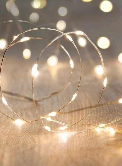 JIHAM LED Fairy String Lights 10FT/3M 30 Leds Firefly String Lights Garden Light Fairy Light For Home Party Wedding Festival Decorations Light Crafting Battery Operated Lights Warm White Ramadan Light Ramadan Decoration Light (Battery Not Included)-0