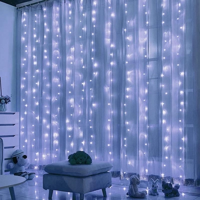 3MX3M LED DECORATIVE CURTAIN LIGHT-WHITE-0