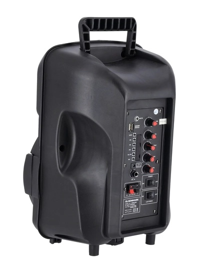 Olsenmark Rechargeable Party Speaker , 8 Inch, OMMS1283 | 8000W PMPO | 7.4V 1800mAh Battery | USB/TF/FM/BT/Remote/LED Display/AUX In/MIC-4