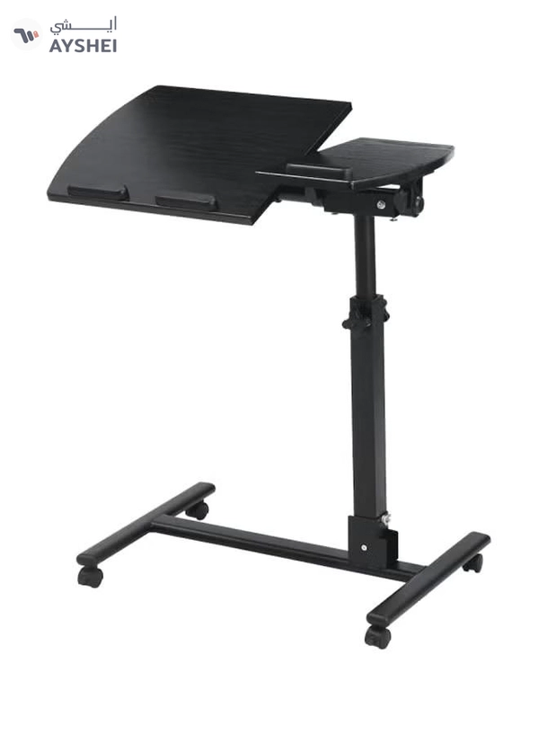 LANGRIA Laptop Stand Rolling Cart Black