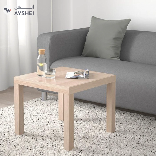 IKEA LACK Side Table, White Stained Oak Effect, 55x55 cm