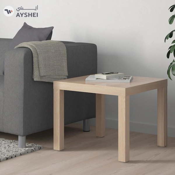 IKEA LACK Side Table, White Stained Oak Effect, 55x55 cm