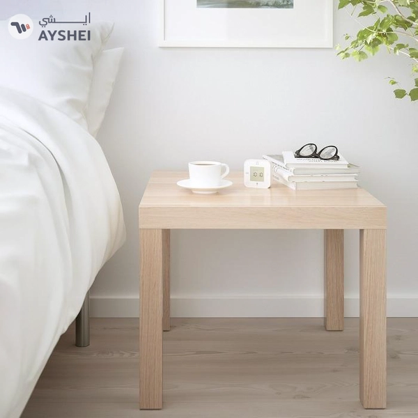 IKEA LACK Side Table, White Stained Oak Effect, 55x55 cm