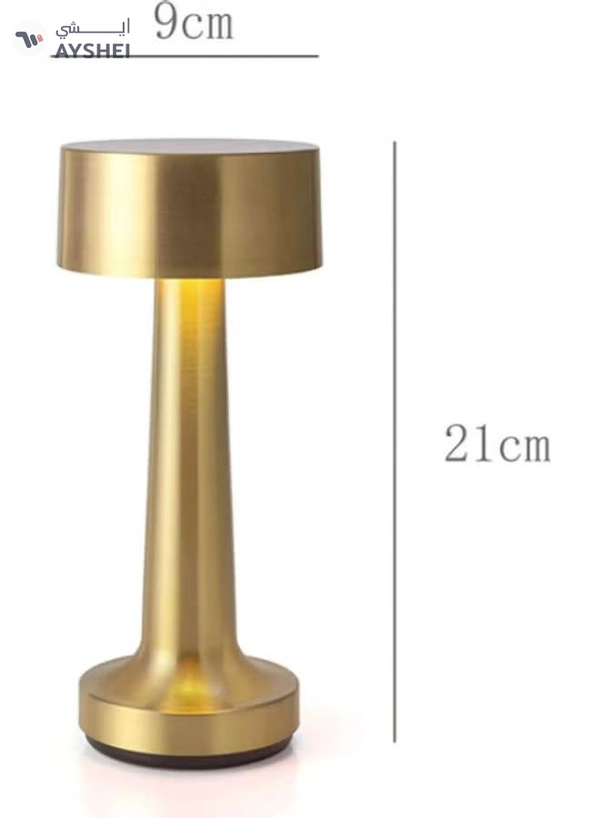 Alfa.life Modern Nightstand LED Table Lamp Golden 21 X 9cm