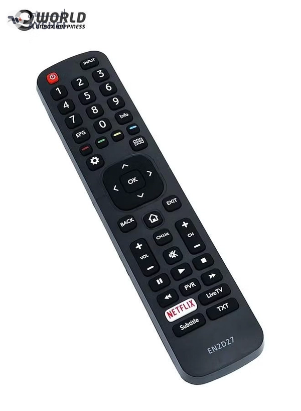 Eworld New Replacement TV Remote Control for Hisense LED Smart Televisions 