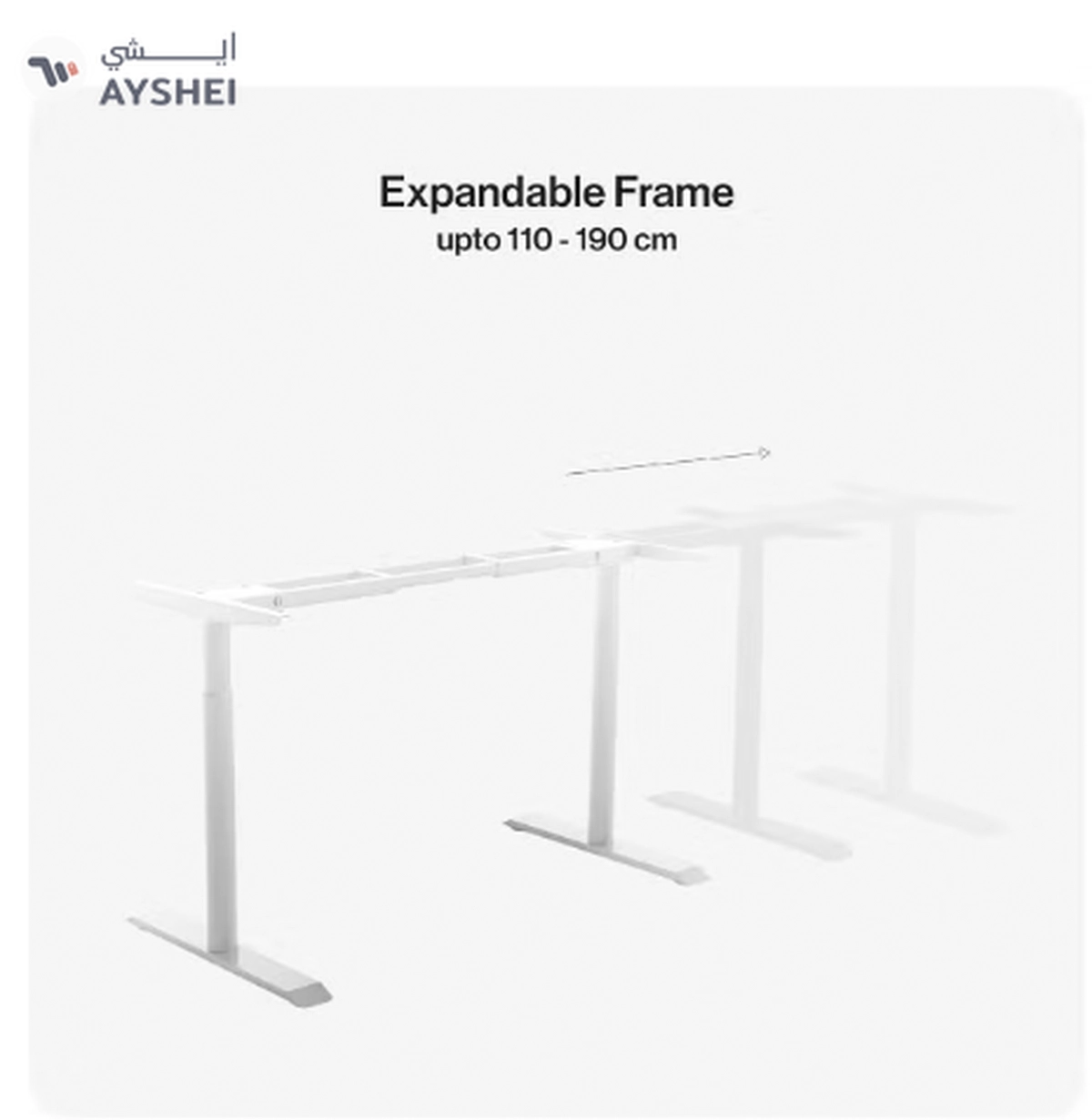 Navodesk Basic Standing Desk Frame, Manual Height Adjustable Sit to Stand Desk Frame-3-3
