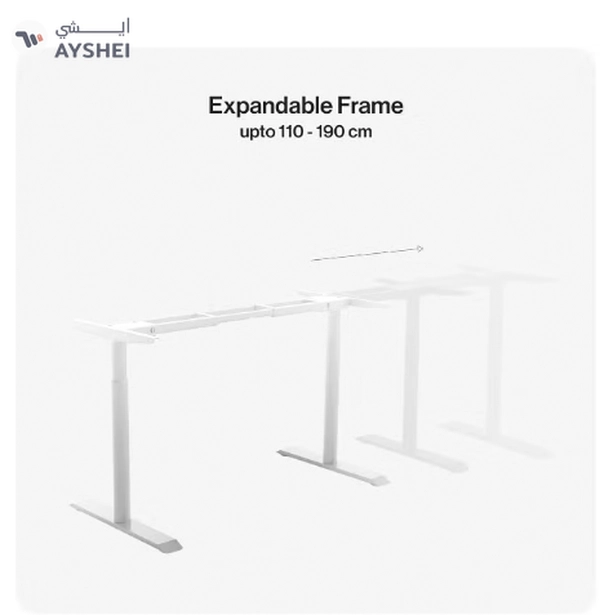 Navodesk Basic Standing Desk Frame, Manual Height Adjustable Sit to Stand Desk Frame