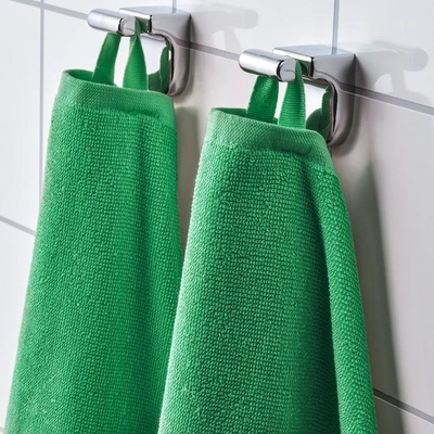VÅGSJÖN Bath towel, bright green, 70x140 cm-4