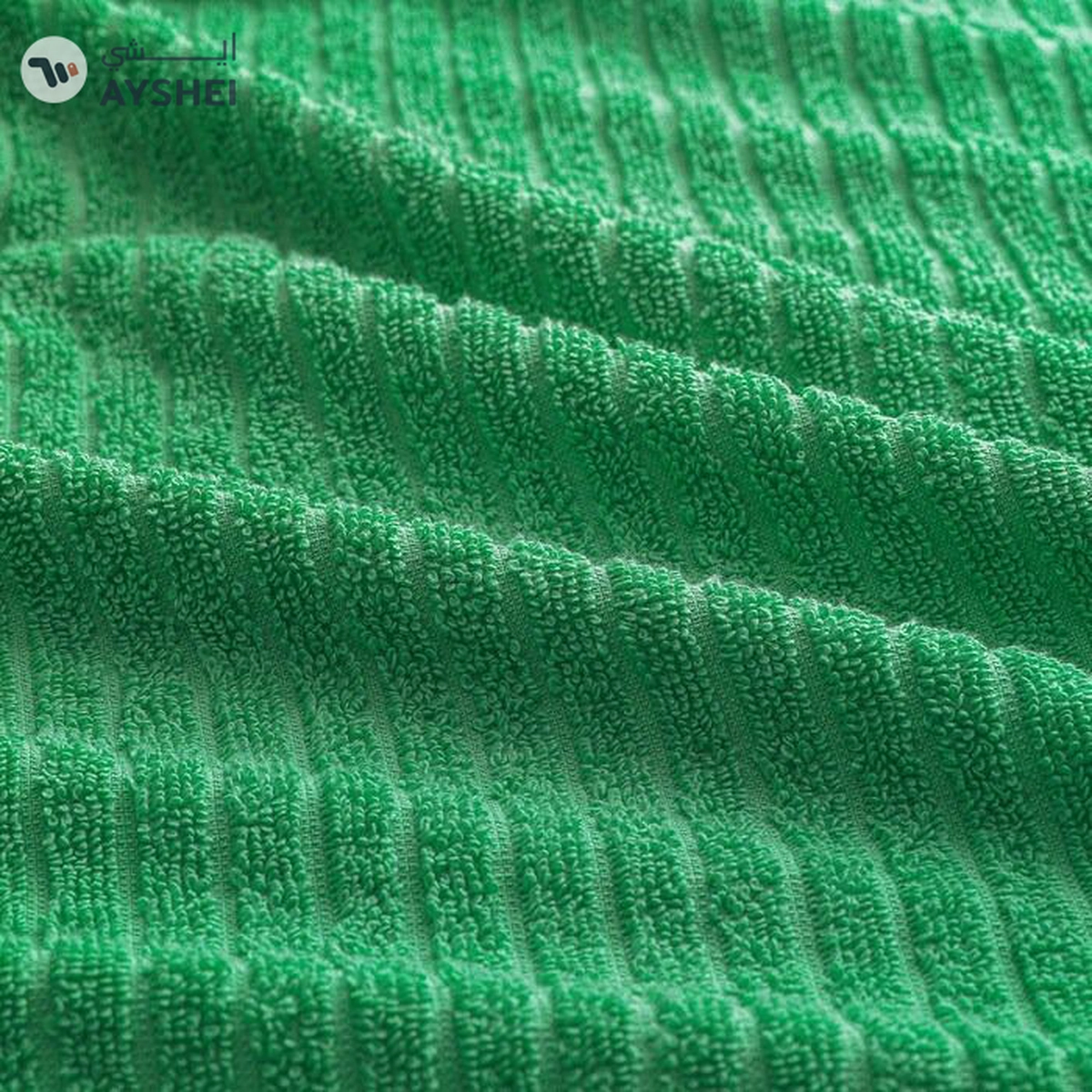 VÅGSJÖN Bath towel, bright green, 70x140 cm-1-1