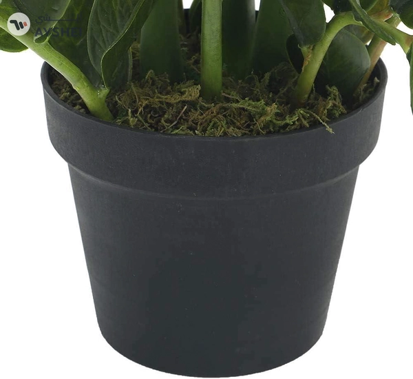 Yatai Decor Nearly Natural Artificial Zamioculcas Plant With Plastic Pot