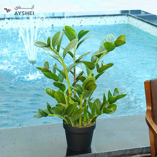 Yatai Decor Nearly Natural Artificial Zamioculcas Plant With Plastic Pot