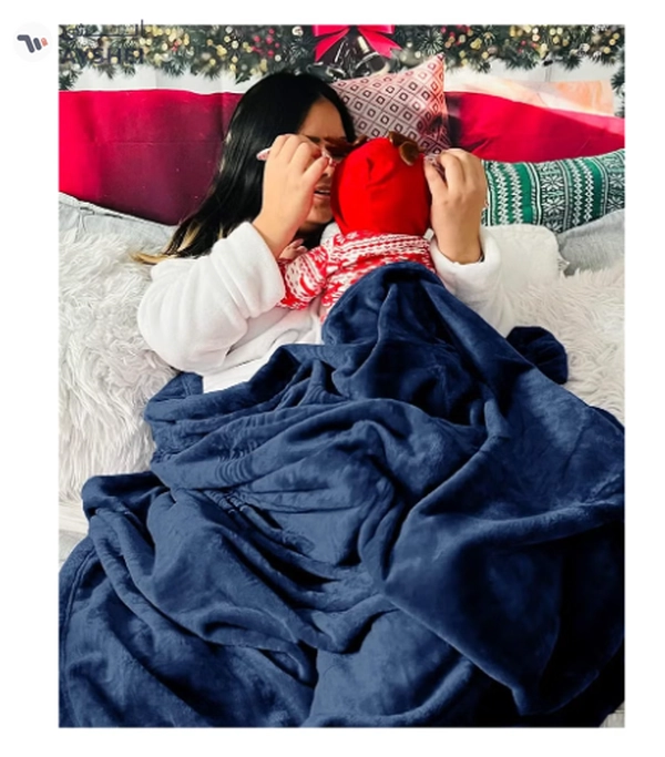 BSB HOME® 300 GSM Premium Plush Single Blanket for Bed, Sofa, Couch